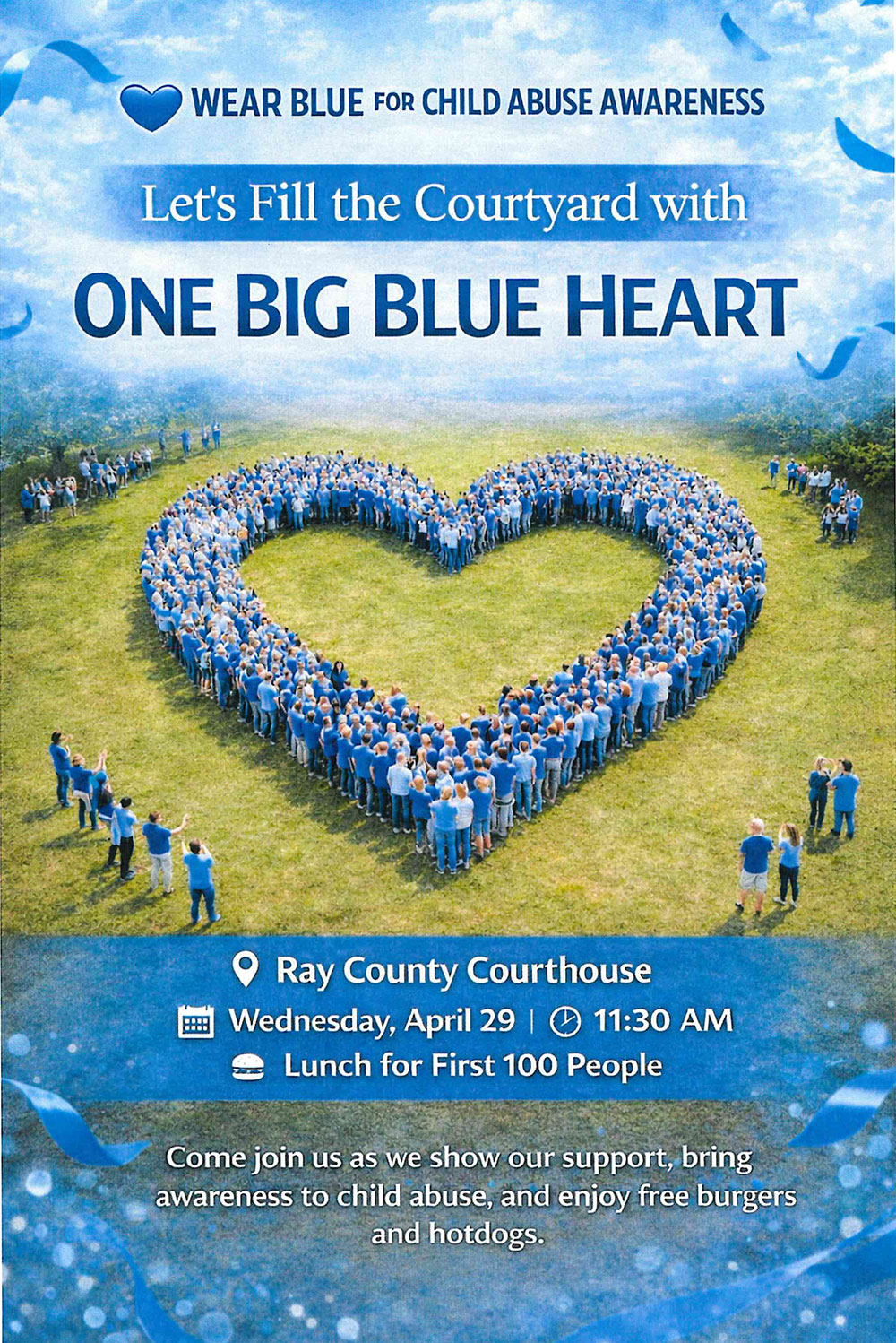 One Big Blue Heart poster artwork